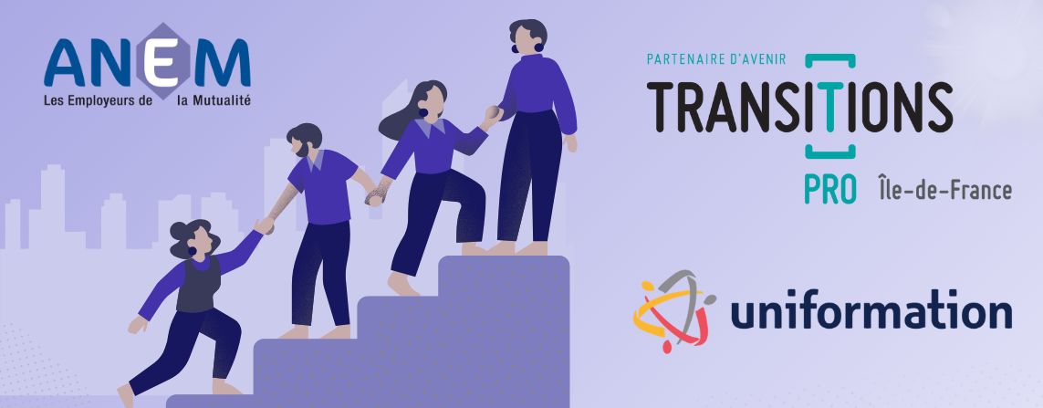 Illustration du partenariat sur la transition professionnelle au bénéfice des salariés des mutuelles, unions et groupes mutualistes