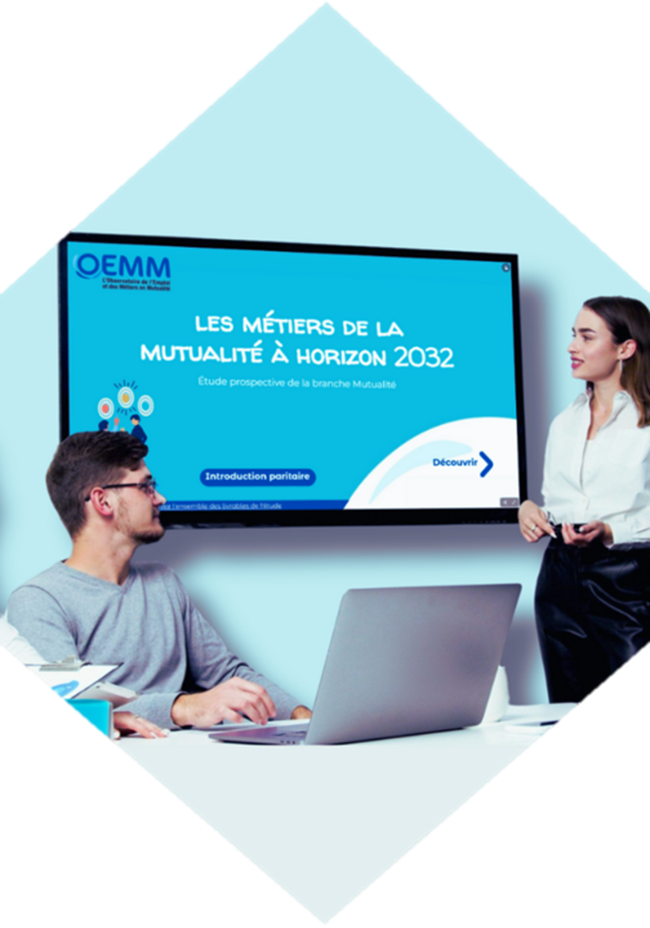 Réunion de professionnels autour de l'étude sur les métiers de la Mutualité à horizon 2032, conduite par l'OEMM